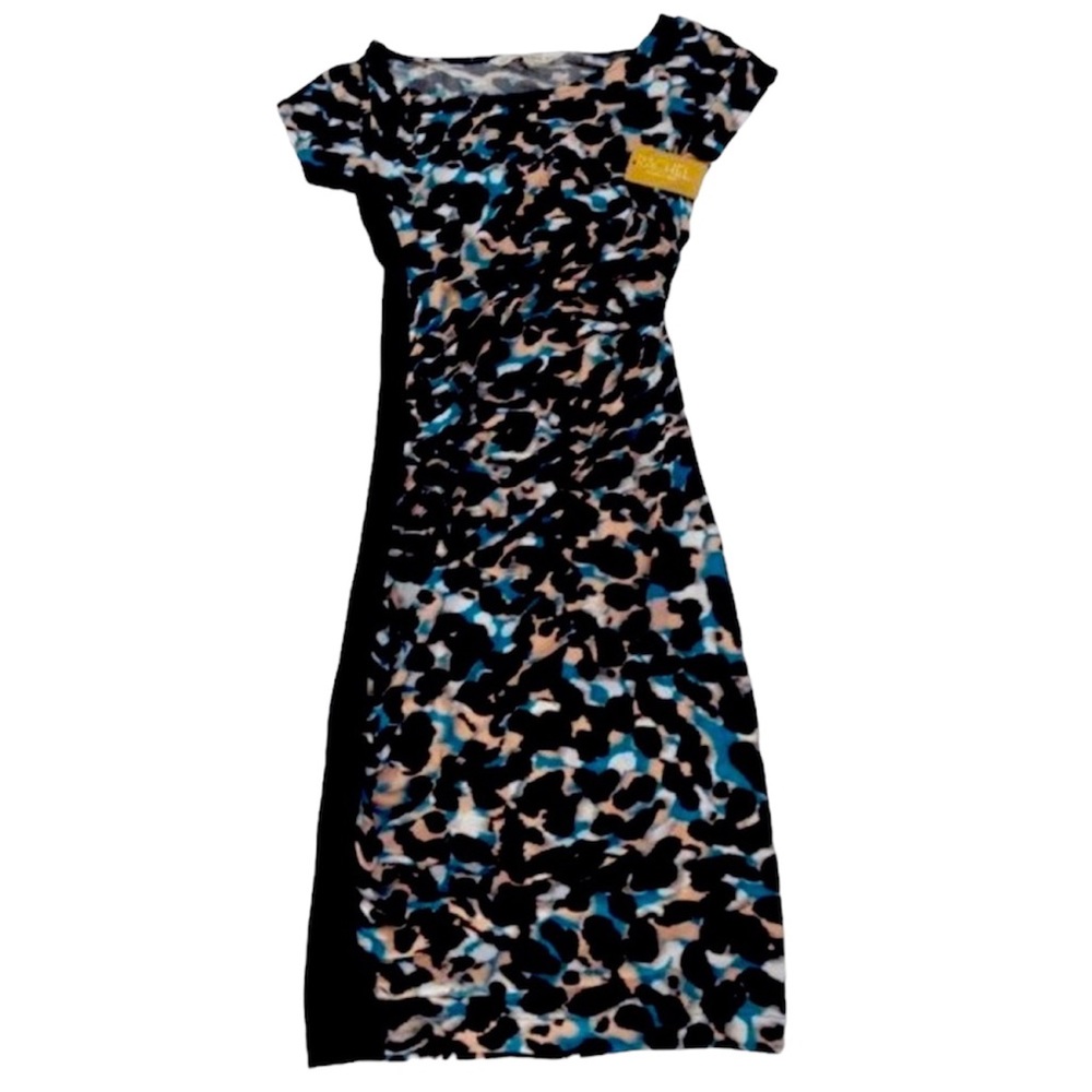 Rachel Roy Womens Ruched Bodycon Dress, Black, Size Small NWT
